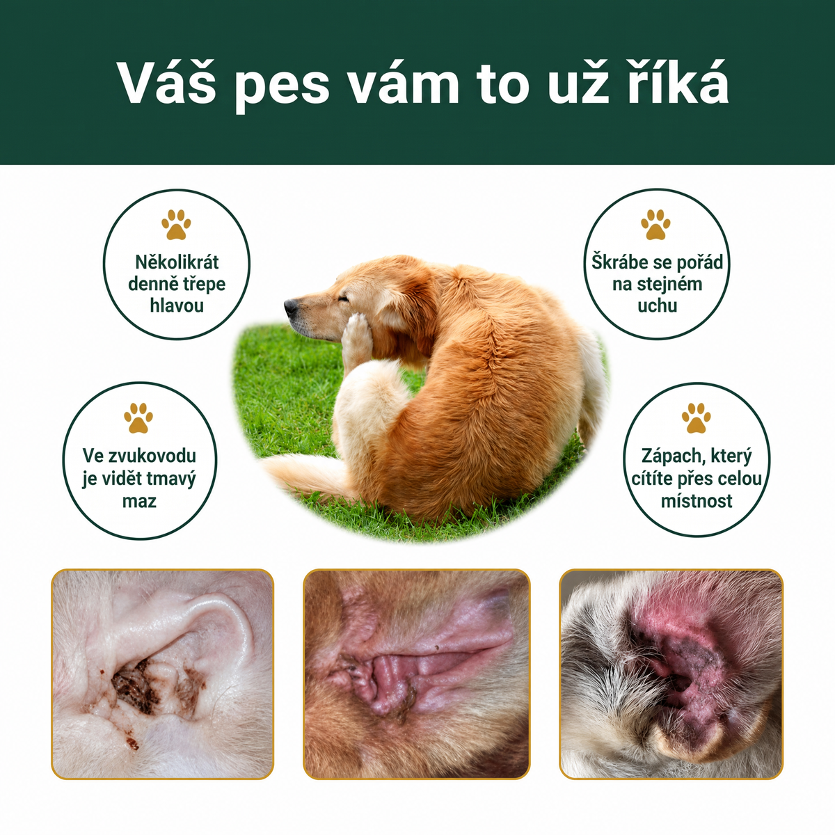 Čistič uší pro psy a kočky