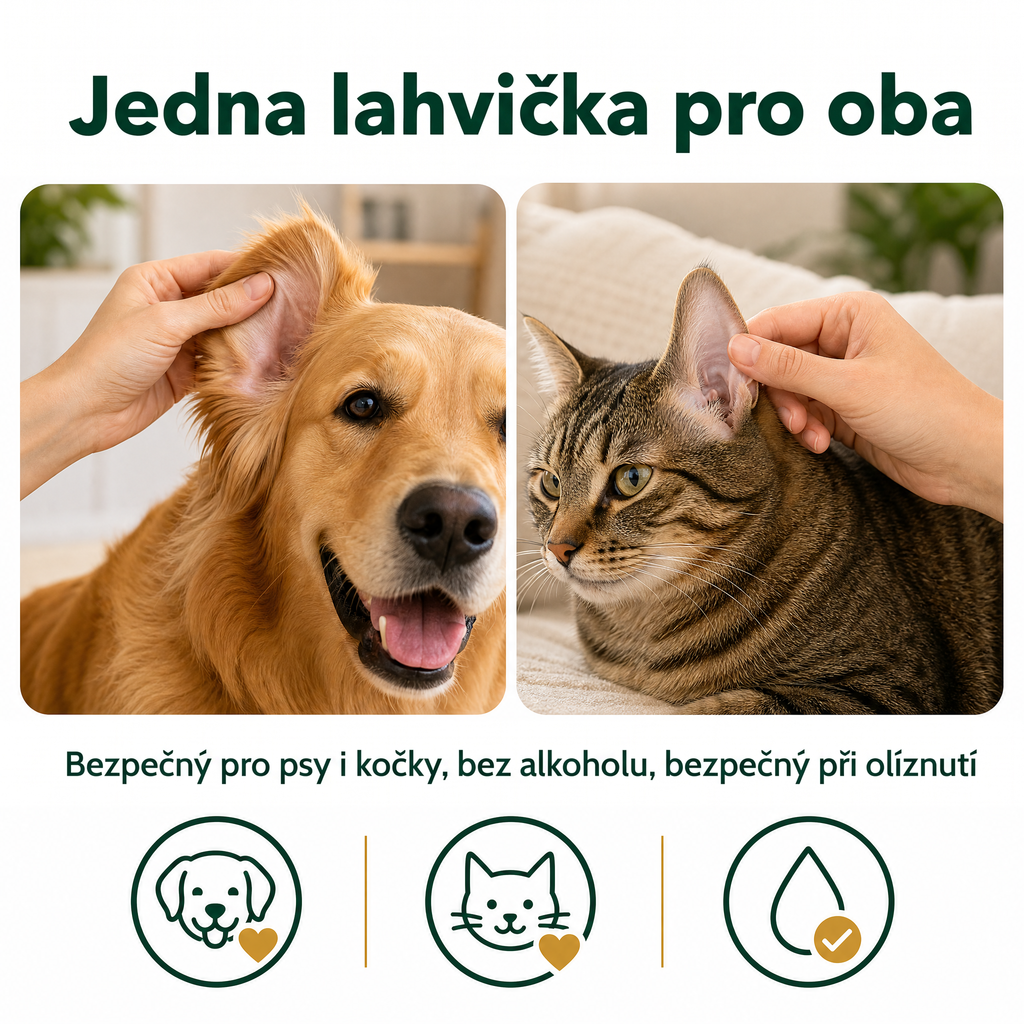 Čistič uší pro psy a kočky